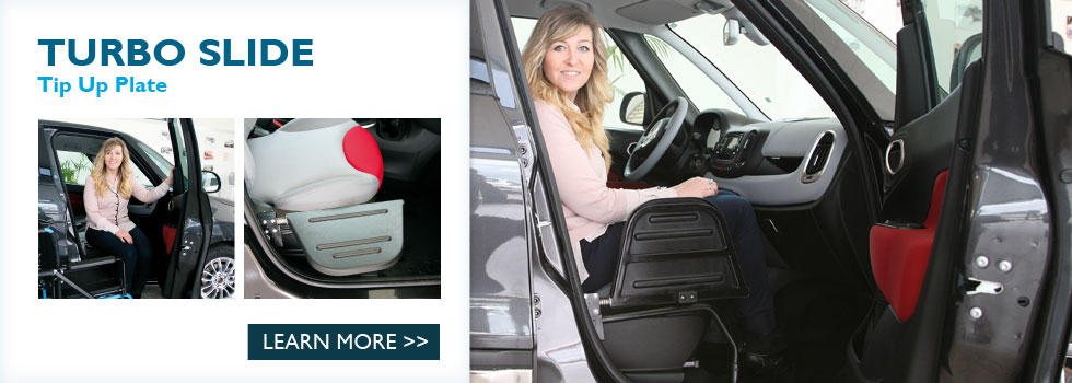 Tip Up Plate: to help people with reduced mobility getting in and out of the vehicle